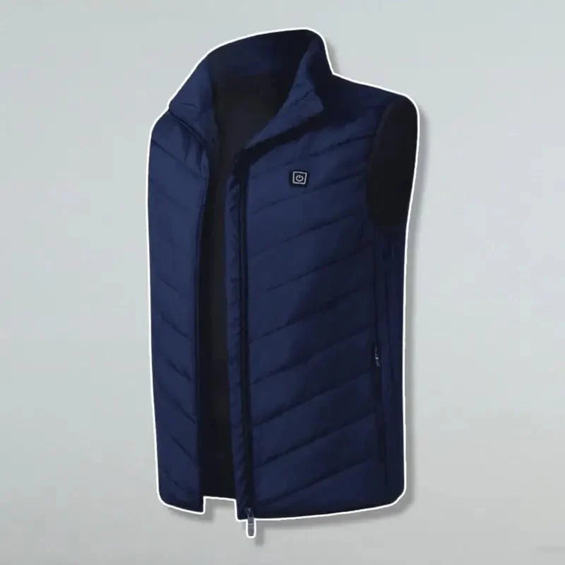 VogeLuxe | Men’s Quilted Puffer Vest With High Collar