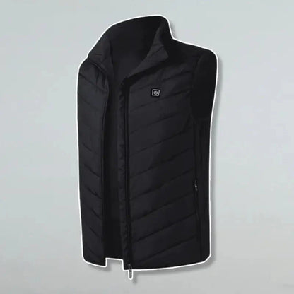 VogeLuxe | Men’s Quilted Puffer Vest With High Collar