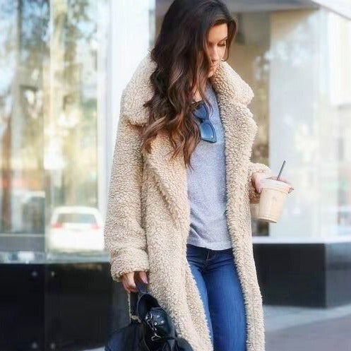 Soft Women's Oversized Teddy Coat | Warm Winter Parka - VogeLuxe