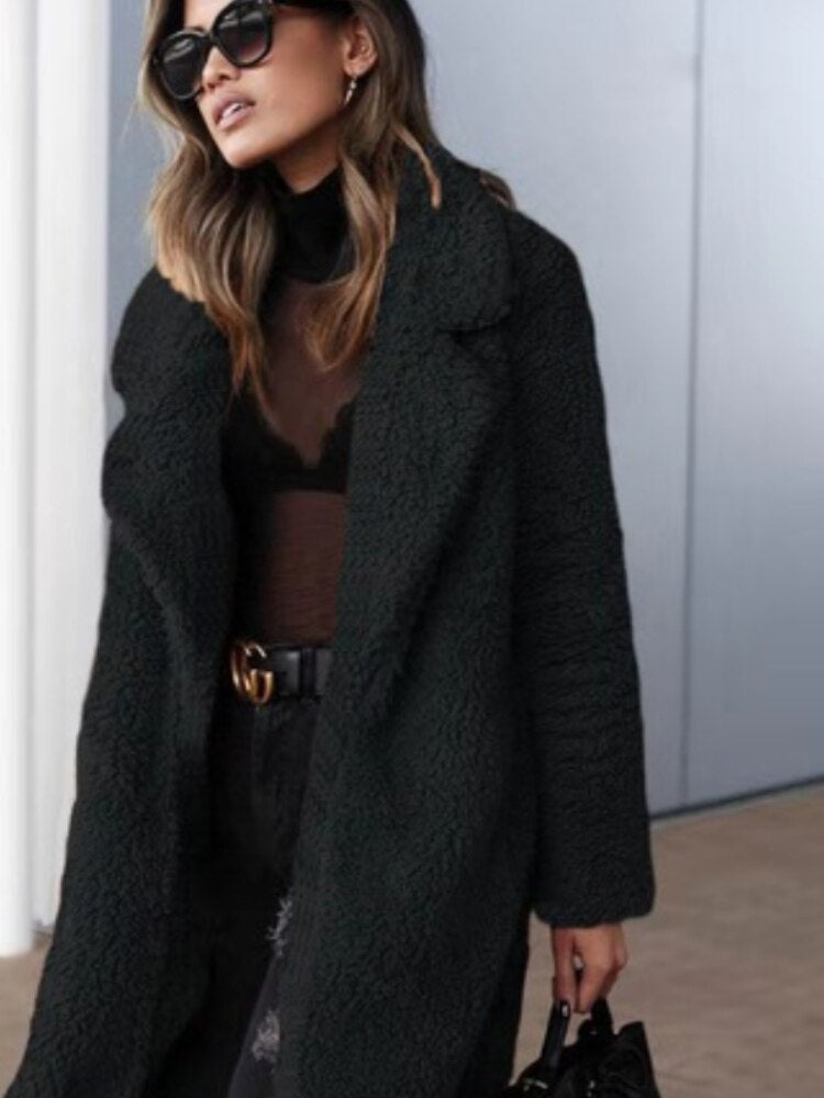 Soft Women's Oversized Teddy Coat | Warm Winter Parka