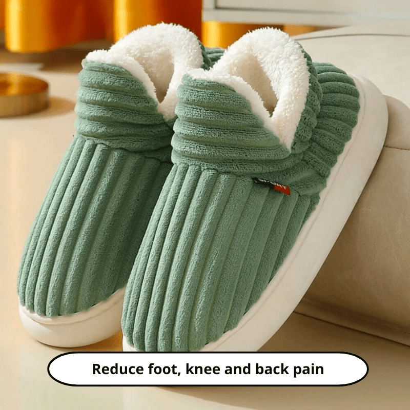 VogeLuxe | Unisex Faux Fur Lined Slip On Slippers