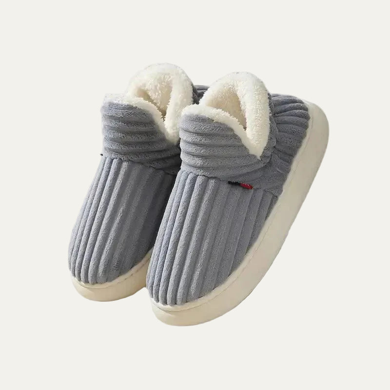 VogeLuxe | Unisex Faux Fur Lined Slip On Slippers