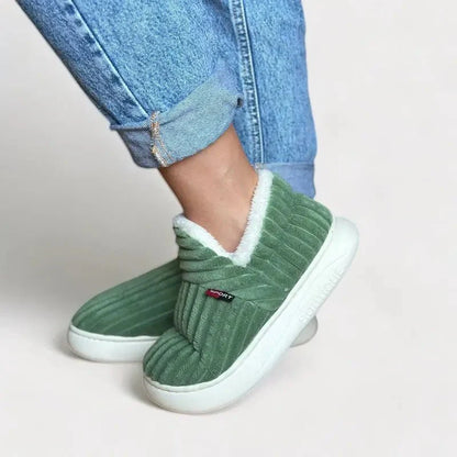 VogeLuxe | Unisex Faux Fur Lined Slip On Slippers