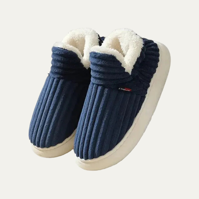VogeLuxe | Unisex Faux Fur Lined Slip On Slippers