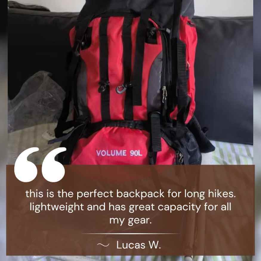 VogeLuxe | Men’s High Capacity External Frame Trekking Backpack