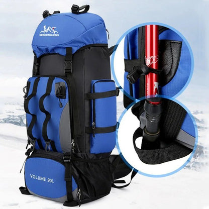 VogeLuxe | Men’s High Capacity External Frame Trekking Backpack