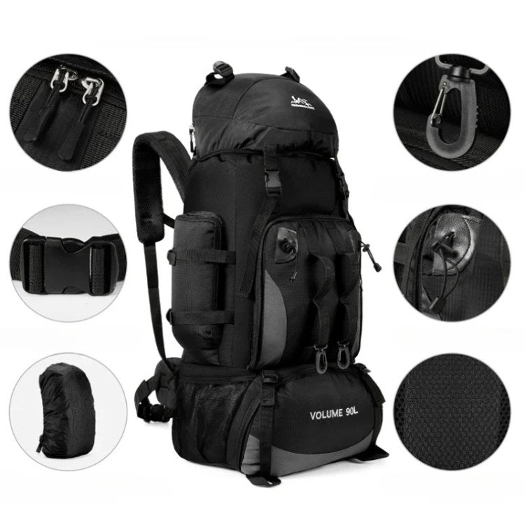 VogeLuxe | Men’s High Capacity External Frame Trekking Backpack
