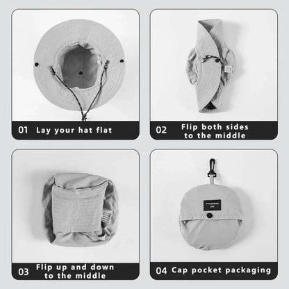 VogeLuxe | Women’s Functional Wide Brim Bucket Hat
