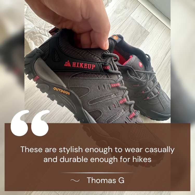 VogeLuxe | Men’s Rugged Waterproof Low Top Hiking Shoes