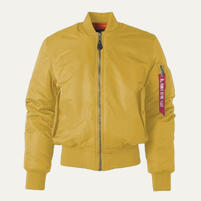 VogeLuxe | Unisex Classic Full Zip Bomber Jacket with Sleeve Utility Pocket