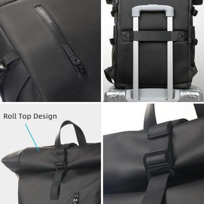VogeLuxe | Men’s Minimalist Roll Top Urban Backpack