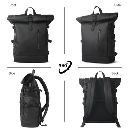 VogeLuxe | Men’s Minimalist Roll Top Urban Backpack