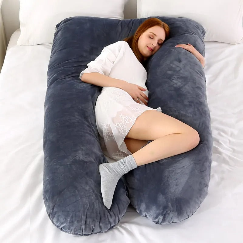 Comfortable Full Body Maternity Pillow for Sleep Support