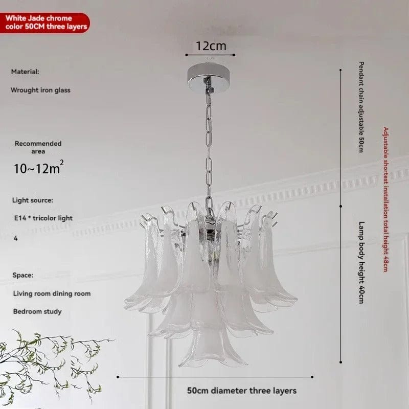 Elegant Glass Pendant Chandelier