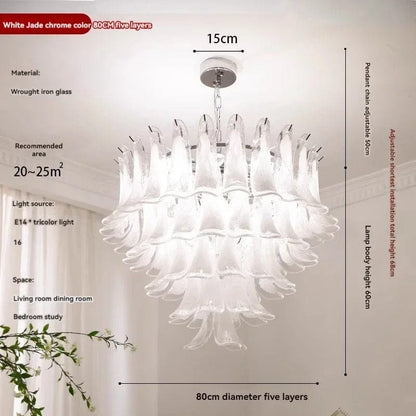 Elegant Glass Pendant Chandelier