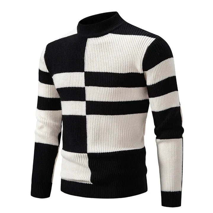 Warm Mens Crew Neck Winter Sweater
