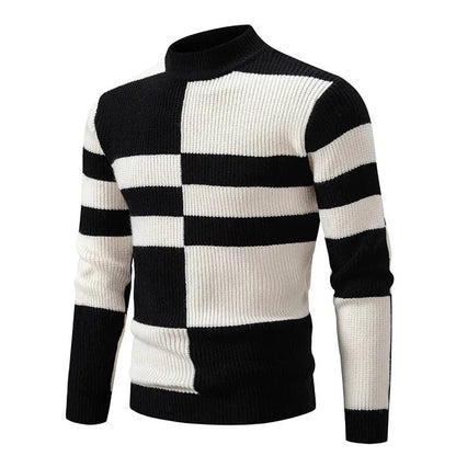 Warm Mens Crew Neck Winter Sweater