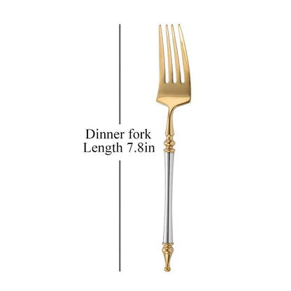 Luxury Gold Plated Stainless Steel Cutlery Set