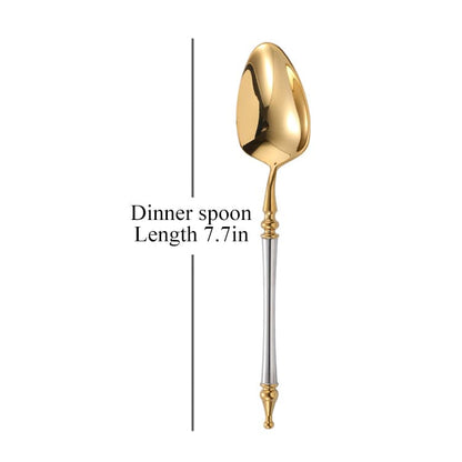Luxury Gold Plated Stainless Steel Cutlery Set