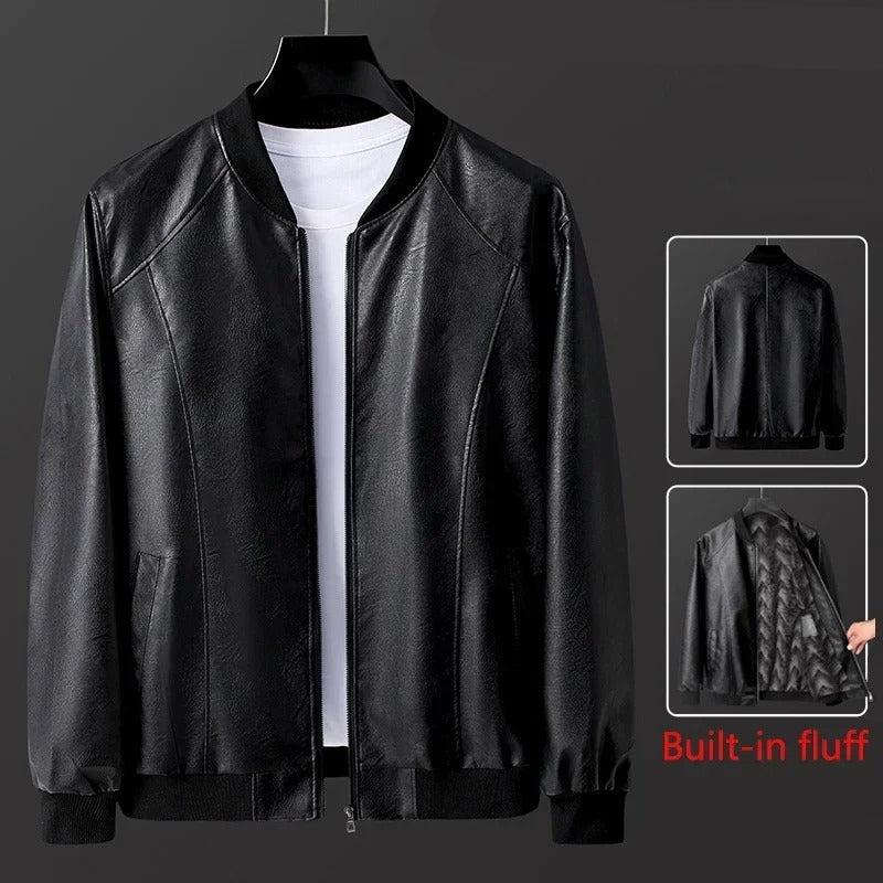 Sustainable Men's Vegan Leather Jacket - BritishElegance