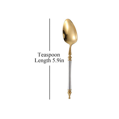 Luxury Gold Plated Stainless Steel Cutlery Set