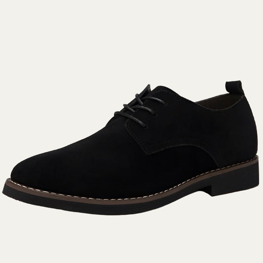 VogeLuxe | Men’s Suede Contrast Stitch Derby Shoes
