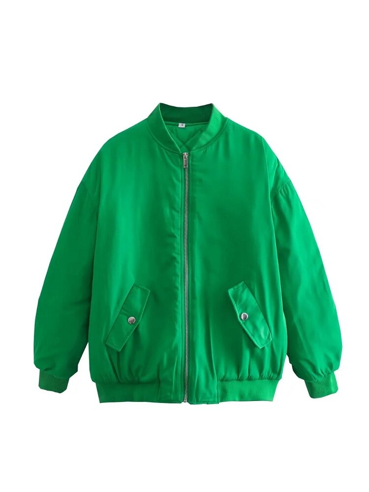 Relaxed Fit Women's Bomber Coat
