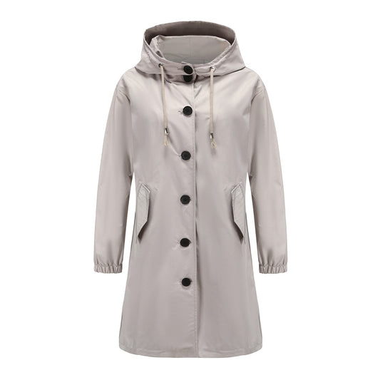 Waterproof Women's Rain Coat Simple Style - BritishElegance