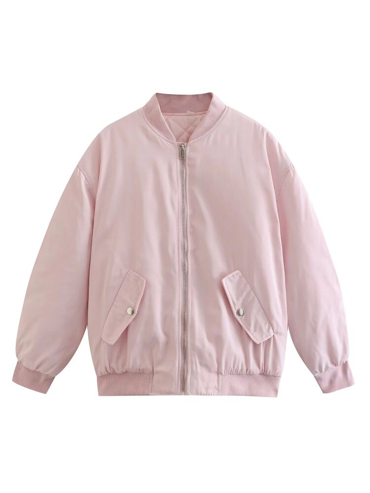 Relaxed Fit Women's Bomber Coat