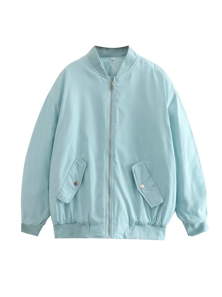 Relaxed Fit Women's Bomber Coat