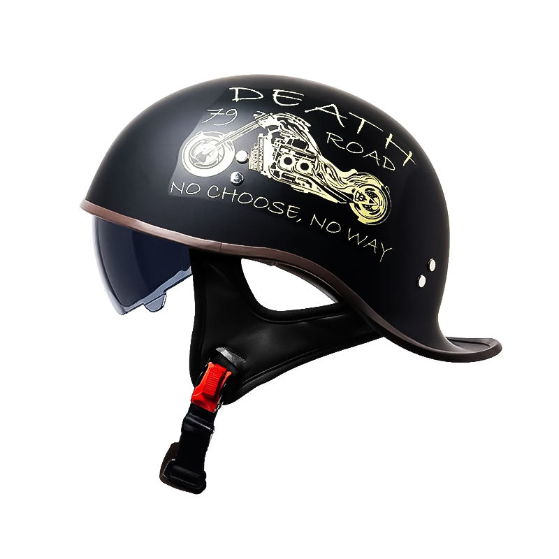 Safe Motorcycle Half Face Helmet Visor DOT Approved