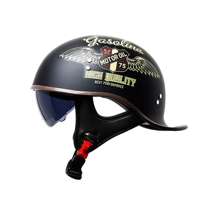 Safe Motorcycle Half Face Helmet Visor DOT Approved