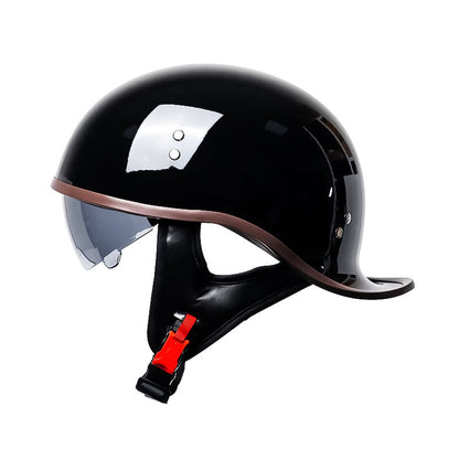 Safe Motorcycle Half Face Helmet Visor DOT Approved