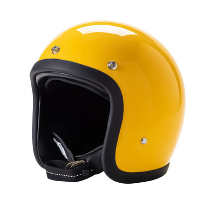 Vintage Style Motorcycle Helmet DOT ECE Approved