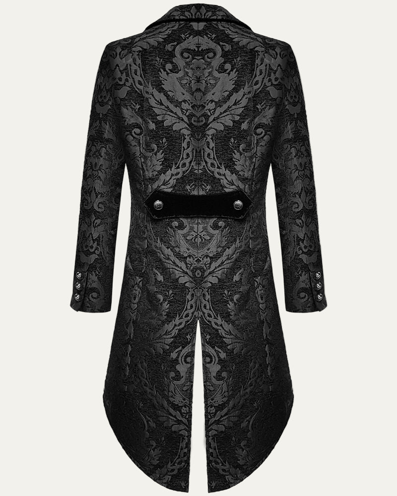 VogeLuxe | Men’s Victorian Double Breasted Jacquard Tailcoat
