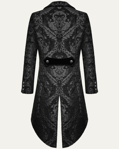 VogeLuxe | Men’s Victorian Double Breasted Jacquard Tailcoat