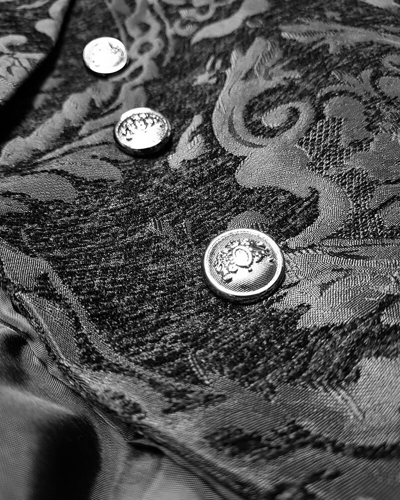 VogeLuxe | Men’s Victorian Double Breasted Jacquard Tailcoat