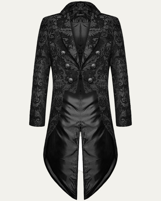 VogeLuxe | Men’s Victorian Double Breasted Jacquard Tailcoat