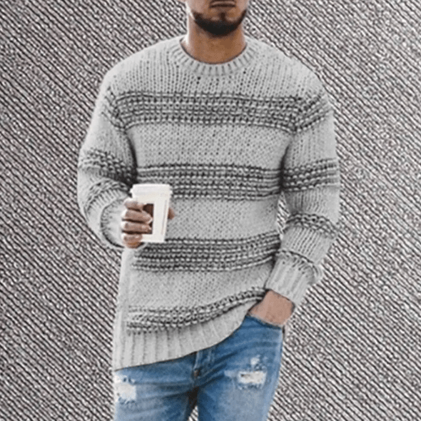 Classic Men's Horizontal Stripe Sweater