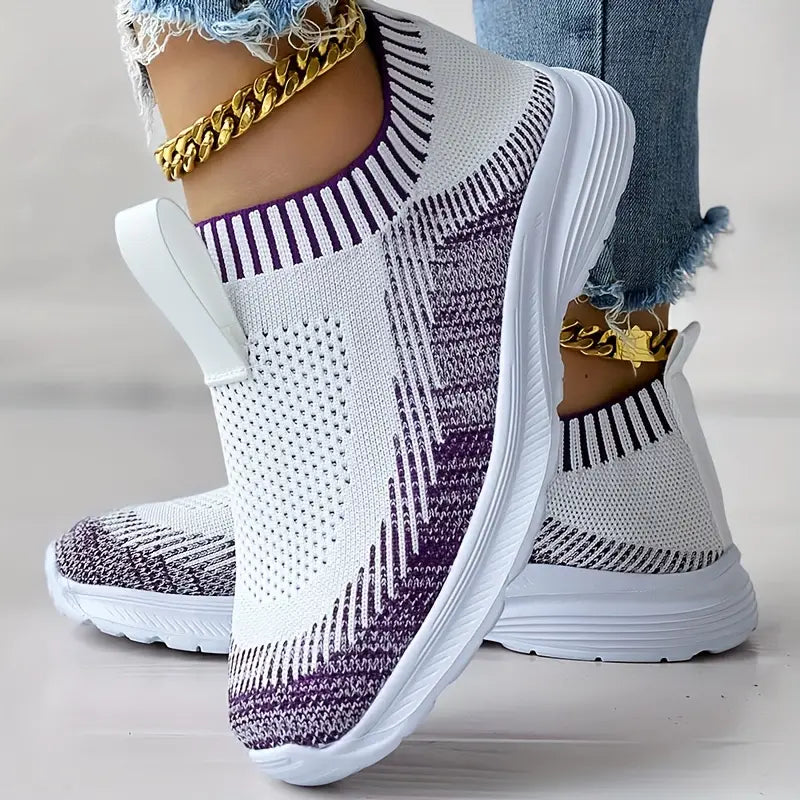 Comfy Women's Knit Sneakers for Daily Wear