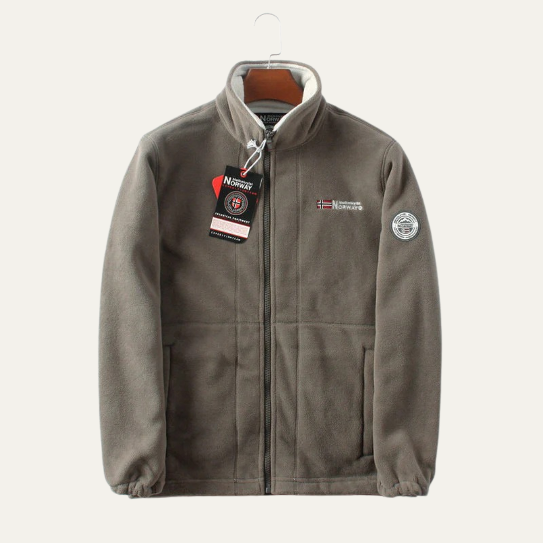 VogeLuxe | Men’s Casual Fleece Zip-Up Jacket