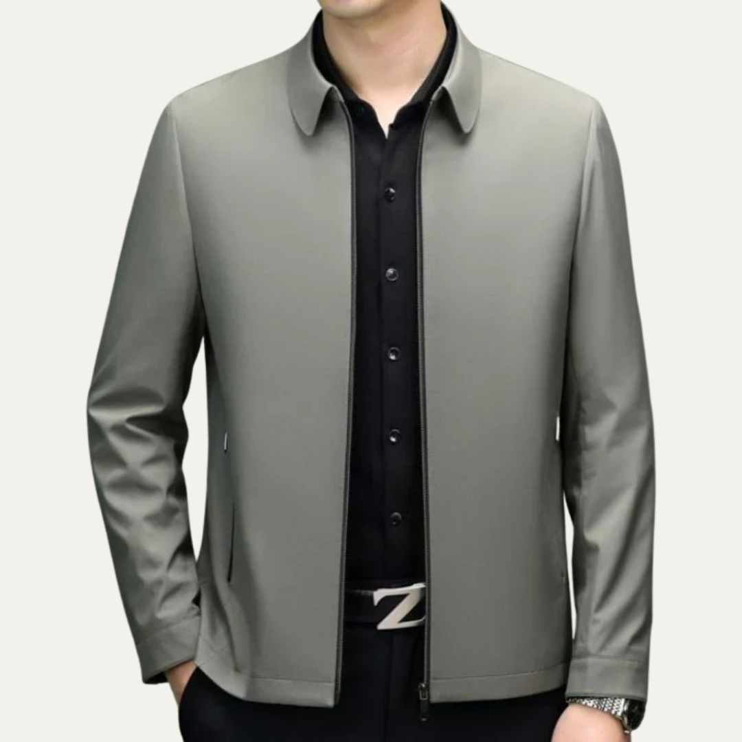 VogeLuxe | Men’s Minimalist Harrington Jacket