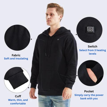 VogeLuxe | Unisex Heated Hoodie with Warming Panels