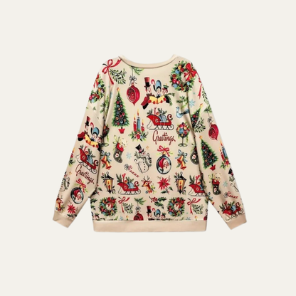 VogeLuxe | Men’s Vintage Christmas Print Sweatshirt