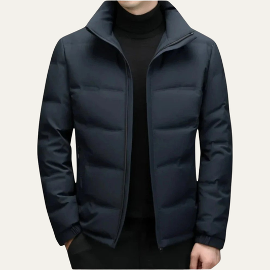 VogeLuxe | Men’s Quilted Puffer Jacket with Hood