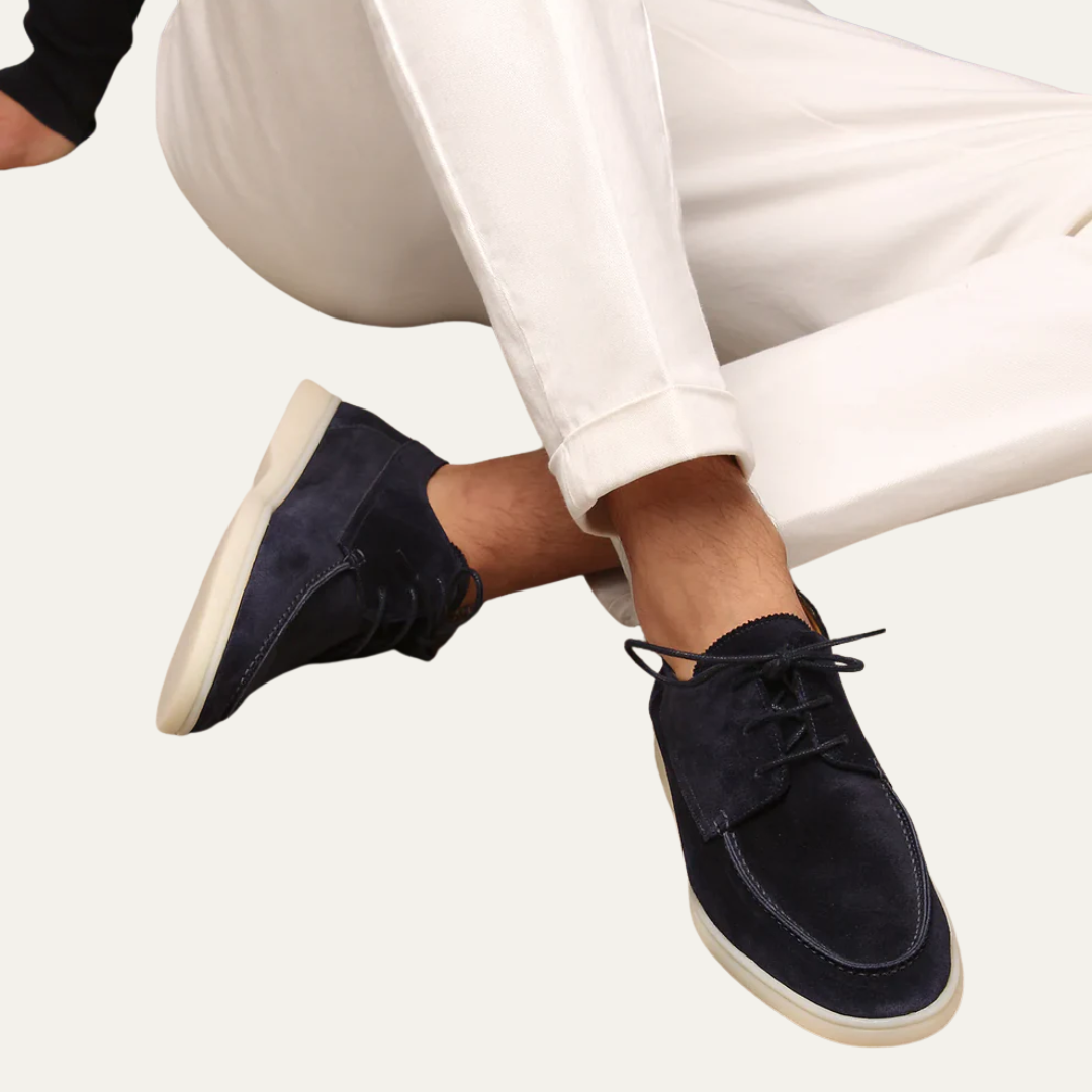 VogeLuxe | Men’s Suede Lace Up Derby Boat Hybrid Shoes