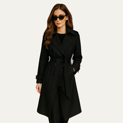 VogeLuxe | Women’s Classic Double-Breasted Trench Coat