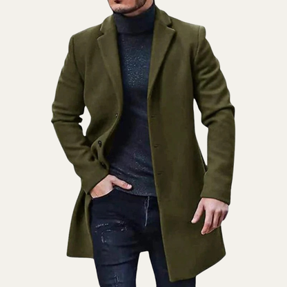 VogeLuxe | Men’s Winter Classic Three Button Overcoat
