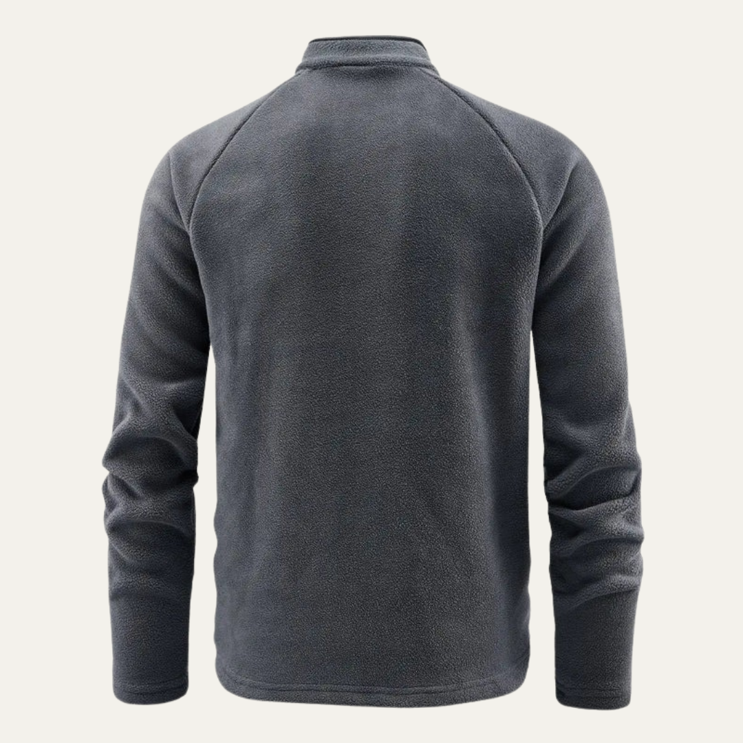 VogeLuxe | Men’s Cozy Fleece Quarter-Zip Pullover