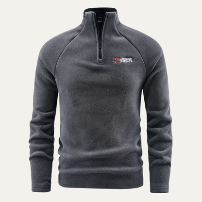 VogeLuxe | Men’s Cozy Fleece Quarter-Zip Pullover